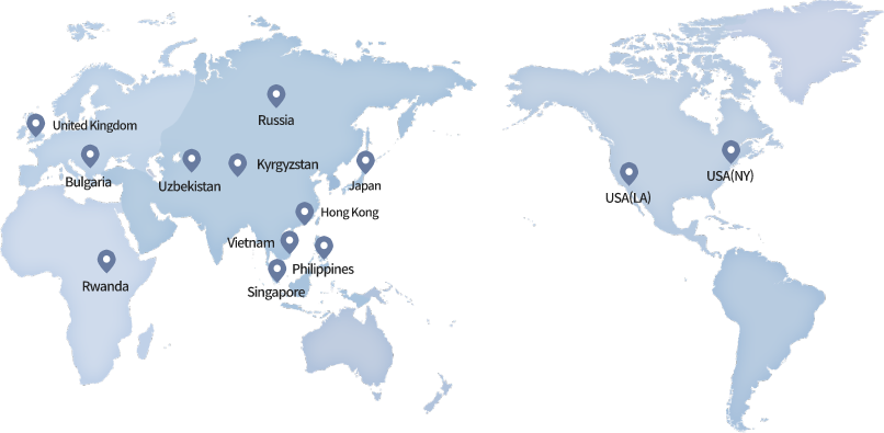 Global Presence Poland, Uzbekistan, China, Japan, USA, Gabon, Rwanda, Bangladesh, HongKong, Vietnam, Botswana - See the Global Presence page for more information